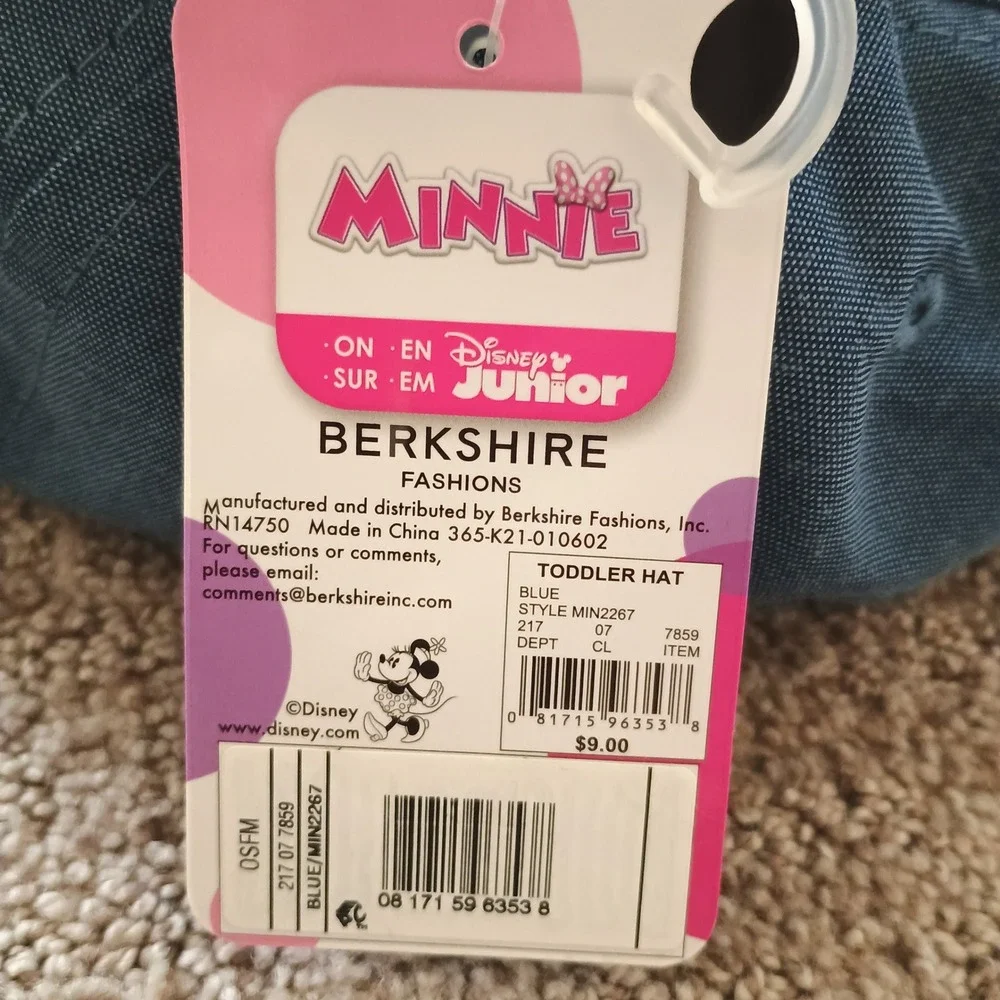 Disney Junior Minnie Mouse Girls Denim Snapback Hat Blue Toddler MIN2267 OSFM